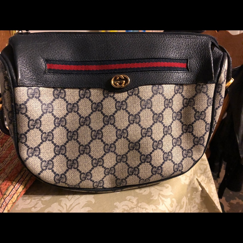 Authentic Gucci Monogram Crossover Bag - image 1